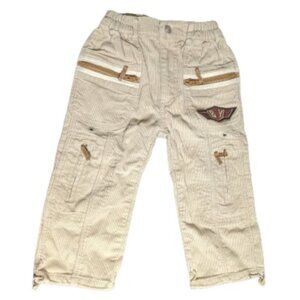 -Beige Corduroy Pants Boys Size 4